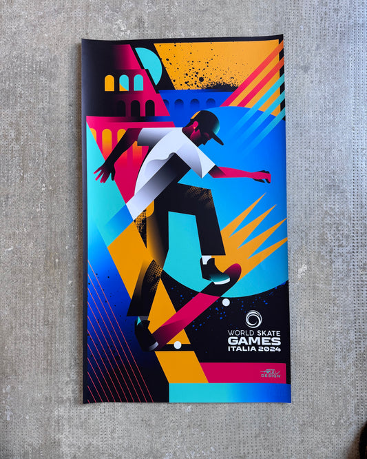 Skateboarding - cm 61x91 - Unique copy