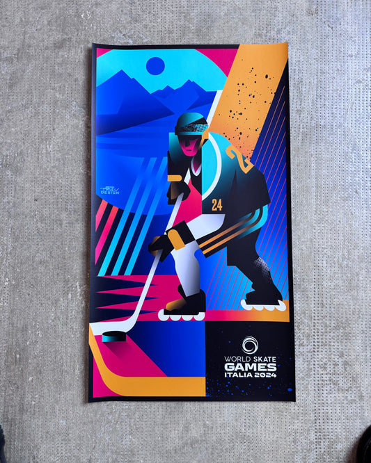 Inline Hockey - cm 61x91 - Unique copy